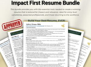 impactfirst resume bundle (ats friendly + ai driven)