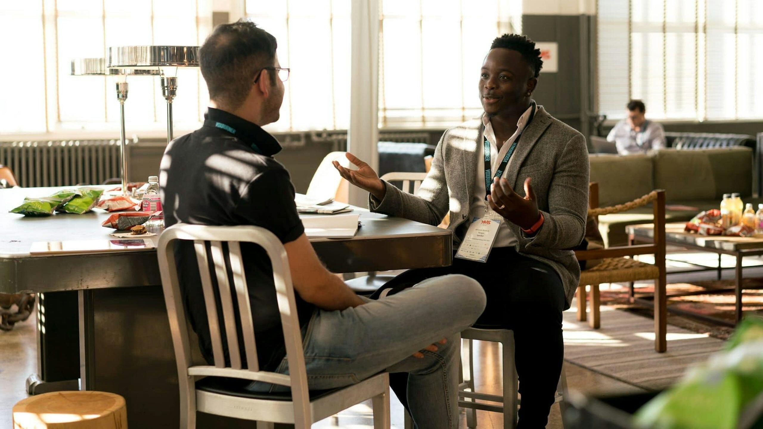 Photo of Men Having Conversation